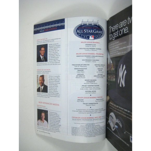 2008 Major League Baseball All Star Game Program Yankees Stadium Unscored - Picture 5 of 6